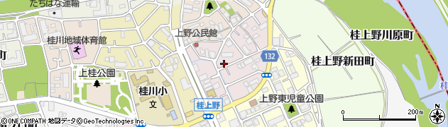 京都府京都市西京区桂上野中町周辺の地図