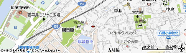 愛知県知多市八幡観音脇12周辺の地図