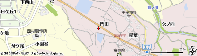 京都府亀岡市篠町王子門田周辺の地図
