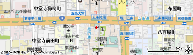 京都府京都市下京区柿本町673周辺の地図