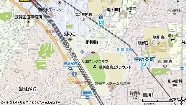〒520-0816 滋賀県大津市相模町の地図