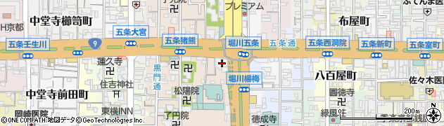 京都府京都市下京区柿本町579周辺の地図