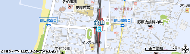 駅レンタカー館山営業所周辺の地図