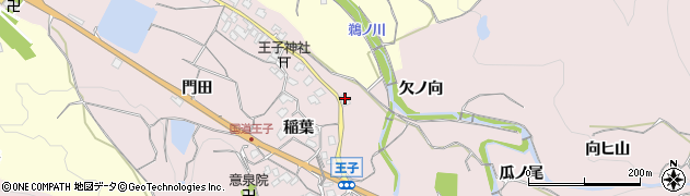京都府亀岡市篠町王子風呂ノ谷周辺の地図