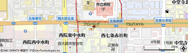 京都府京都市下京区西七条東御前田町周辺の地図