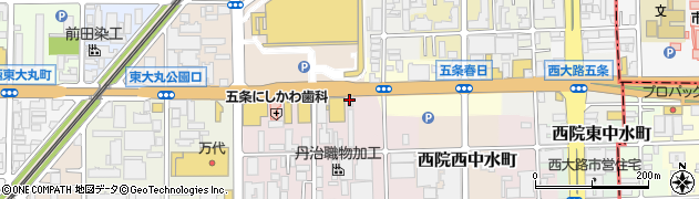 株式会社亀田富染工場　五条工場周辺の地図