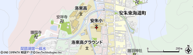 京都府京都市山科区安朱山川町周辺の地図