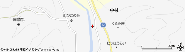 愛知県新城市玖老勢（中村）周辺の地図