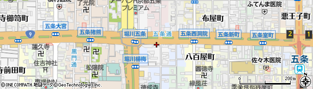 京都府京都市下京区中金仏町周辺の地図
