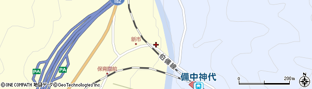 岡山県新見市神郷下神代4387周辺の地図