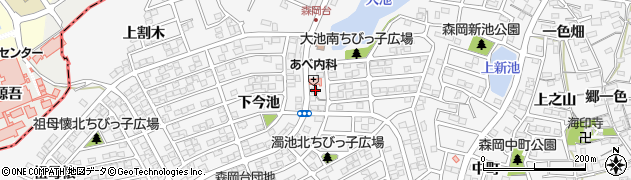 愛知県知多郡東浦町森岡下今池34周辺の地図