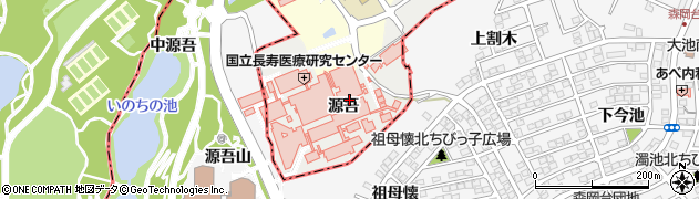 愛知県大府市森岡町周辺の地図