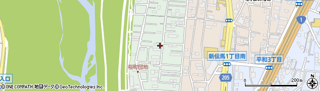 静岡県静岡市葵区桜町周辺の地図