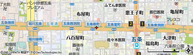 京都府京都市下京区東錺屋町周辺の地図