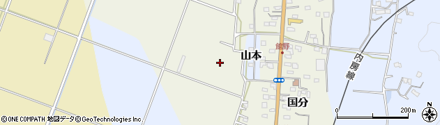 千葉県館山市国分周辺の地図