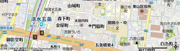 京都府京都市東山区池殿町周辺の地図
