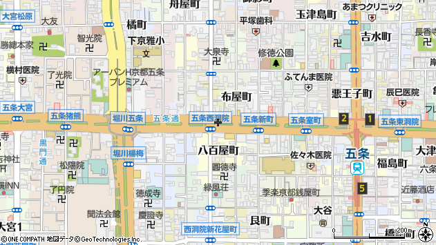 〒600-8108 京都府京都市下京区西錺屋町の地図