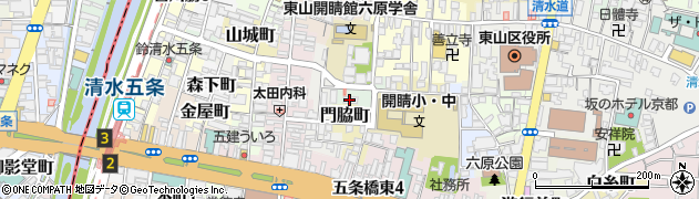 京都府京都市東山区三盛町周辺の地図