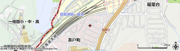 滋賀県大津市茶戸町周辺の地図