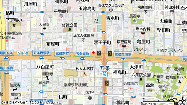〒600-8106 京都府京都市下京区醍醐町の地図