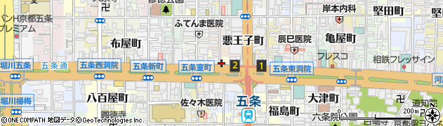 京都府京都市下京区醍醐町周辺の地図