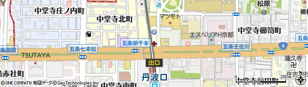 京都市消防局　消防署下京消防署中堂寺消防出張所周辺の地図