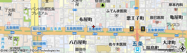 京都府京都市下京区材木町159周辺の地図