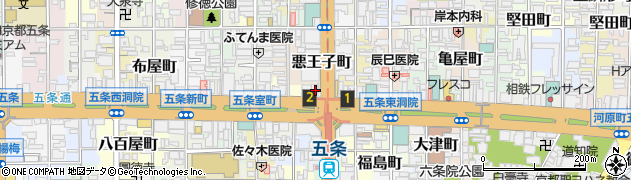 京都府京都市下京区醍醐町290周辺の地図