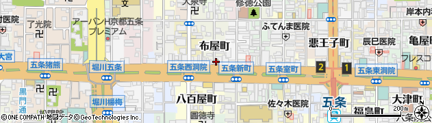訪問介護まごのて下京周辺の地図