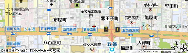 京都府京都市下京区醍醐町264周辺の地図
