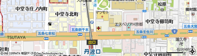京都府京都市下京区中堂寺坊城町周辺の地図