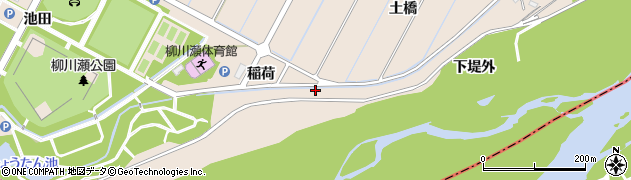愛知県豊田市畝部東町（大通）周辺の地図