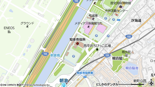 〒478-0000 愛知県知多市（以下に掲載がない場合）の地図
