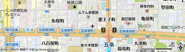 京都府京都市下京区醍醐町268周辺の地図