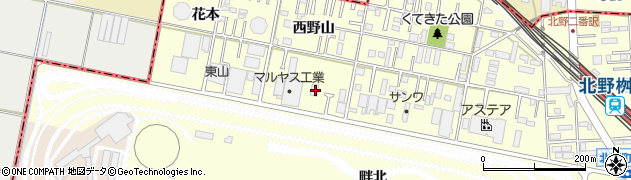 愛知県岡崎市北野町西野山33周辺の地図