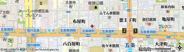京都府京都市下京区材木町154周辺の地図