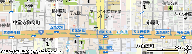 京都府京都市下京区柿本町575周辺の地図