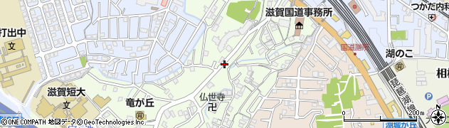 滋賀県大津市竜が丘周辺の地図