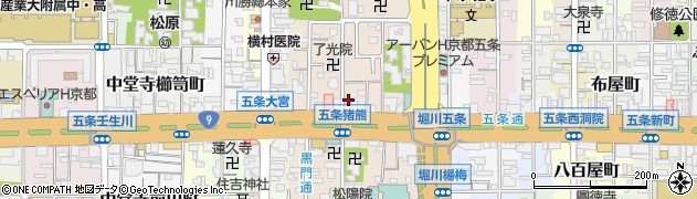 京都府京都市下京区柿本町618周辺の地図