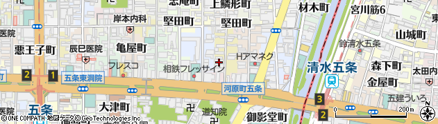 京都府京都市下京区下鱗形町553周辺の地図