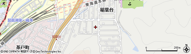 滋賀県大津市稲葉台9周辺の地図