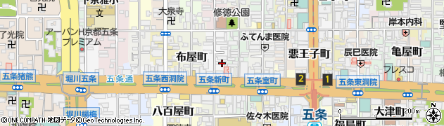 京都府京都市下京区材木町152周辺の地図
