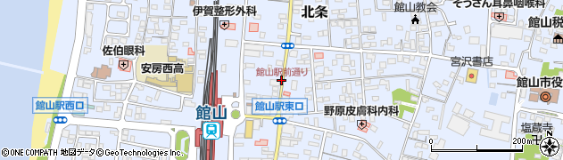 館山駅前通り周辺の地図