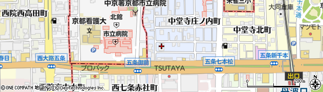 Uniケアサポート京都周辺の地図
