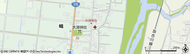 兵庫県西脇市嶋171周辺の地図