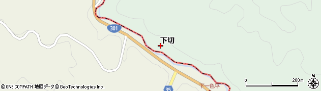 愛知県豊田市黒坂町下切周辺の地図
