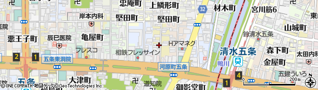 京都府京都市下京区下鱗形町551周辺の地図