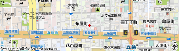 京都府京都市下京区材木町153周辺の地図
