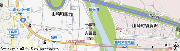 兵庫県宍粟市山崎町船元45周辺の地図