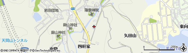 京都府亀岡市上矢田町（四軒家）周辺の地図